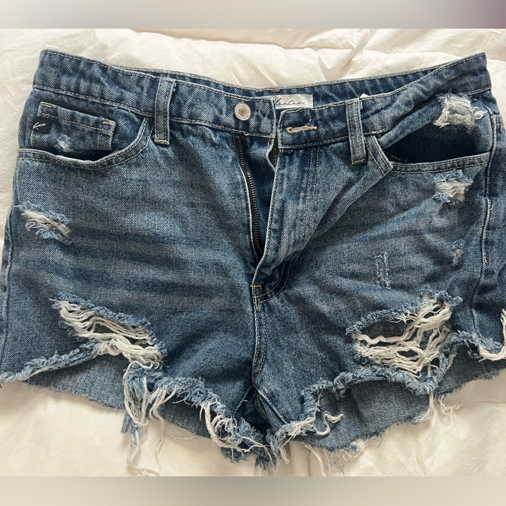 Blue Jean ripped shorts size 9
